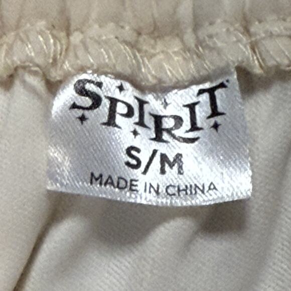 Spirit Halloween Womens SteamPunk Boho Peasant Festival Ruffle Ivory Top S/M - Picture 9 of 10